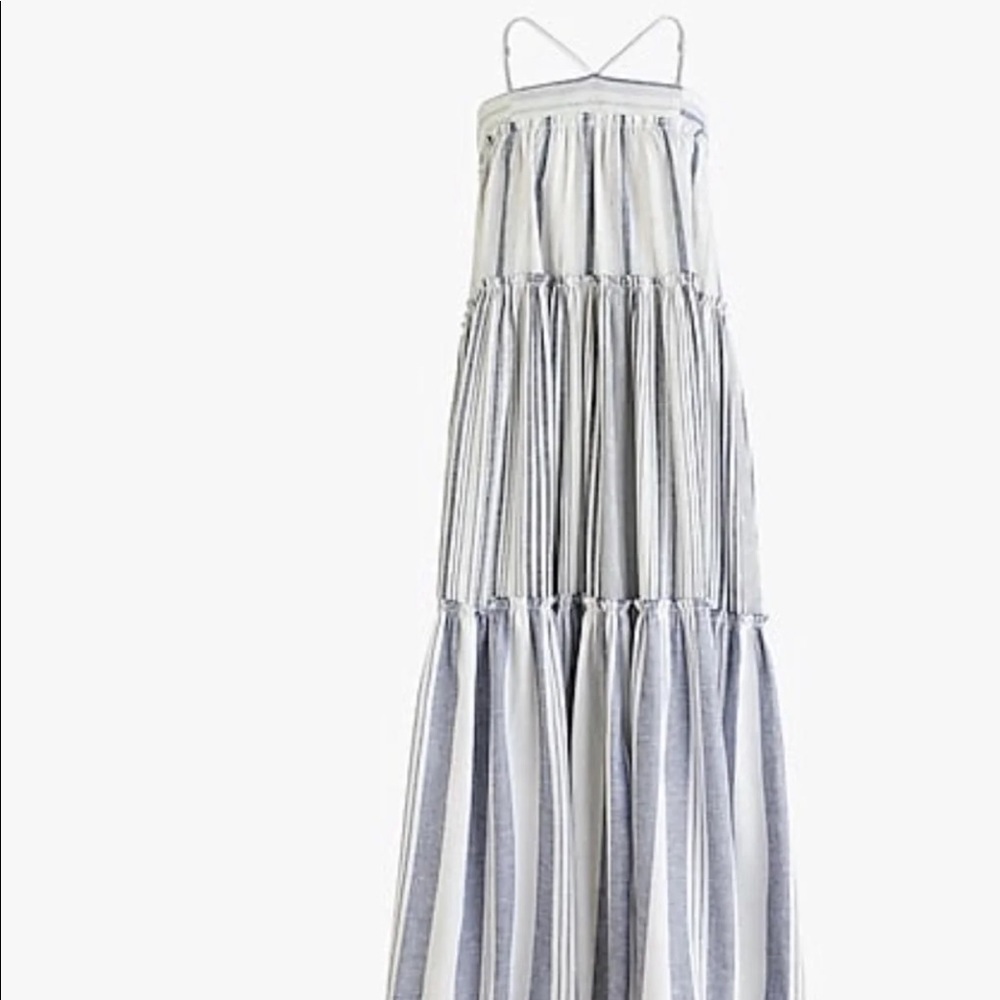 J Crew Chambray Cover-up Dress in Stripe size S